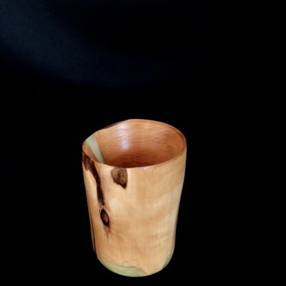Lampe en bois d'arbousier et résine turquoise – Image 3