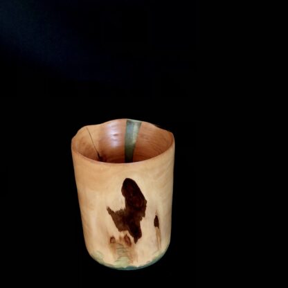 Lampe en bois d'arbousier et résine turquoise – Image 4