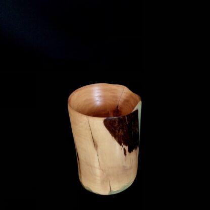 Lampe en bois d'arbousier et résine turquoise – Image 5
