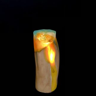 Lampe en bois et résine "Lady Sunshine Cocktail"
