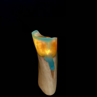 Lampe en bois et résine "Lady Sunshine Cocktail" – Image 2