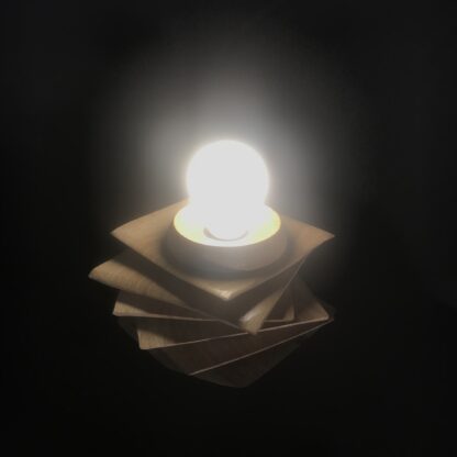 Lampe lampe en bois "succulente" – Image 2